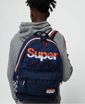 Superdry Jackel Montana Férfi Hátizsák Sötétkék/Sötét Szürke | ANTGS4081